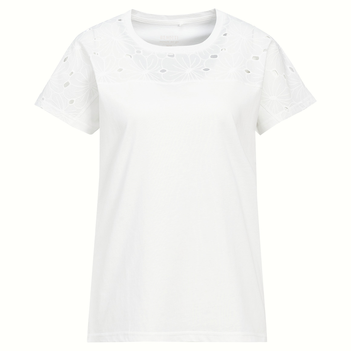 Damen Schlafshirt mit Lochspitze
