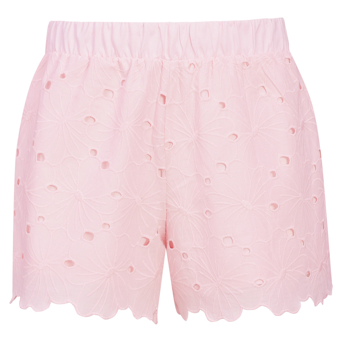 Damen Schlafshorts mit Lochspitze