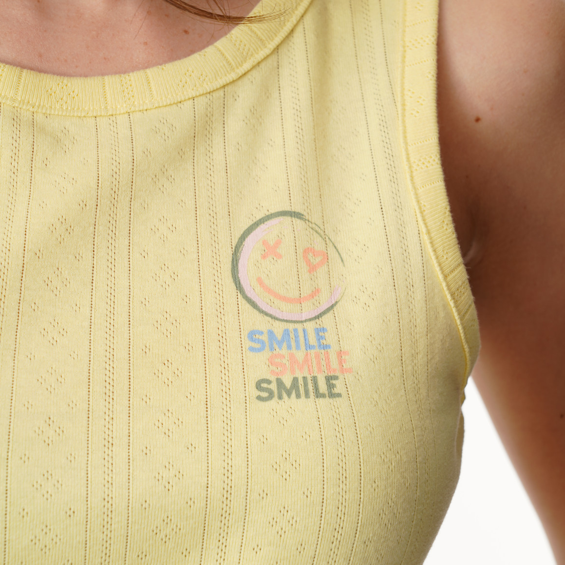 Damen Shorty mit Smiley-Print
