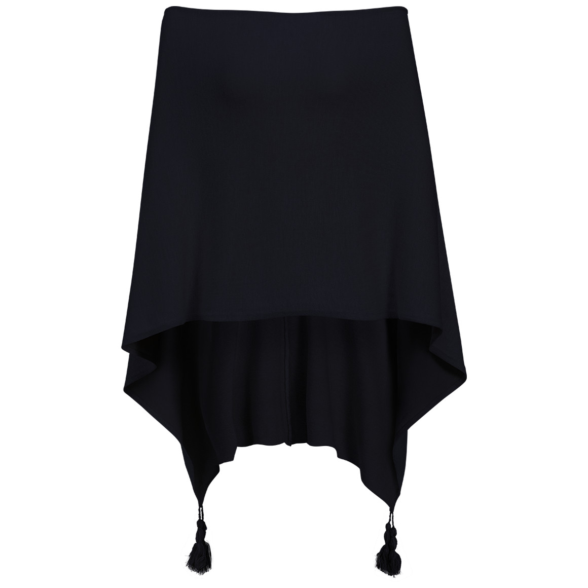 Damen Poncho mit Tasseln