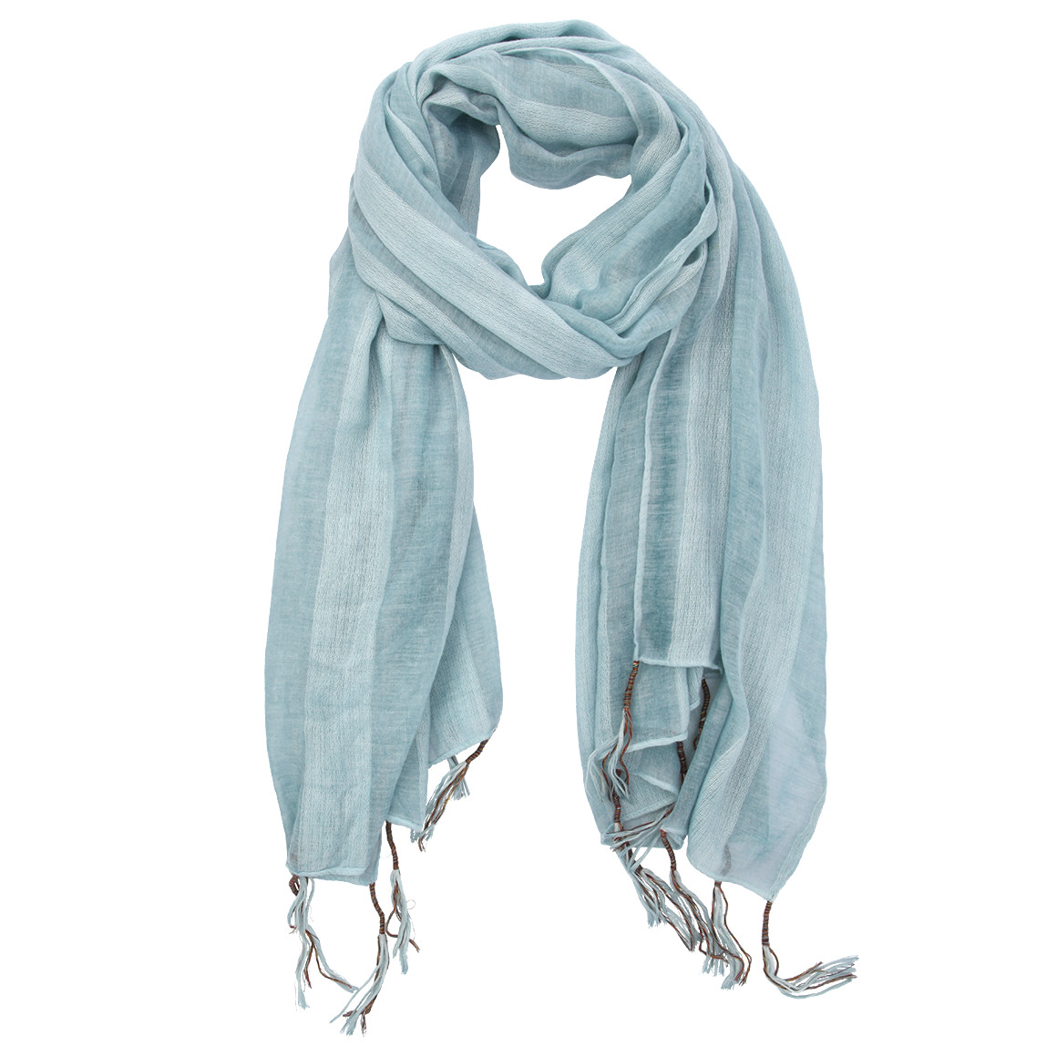 Damen Tuch mit bunten Tasseln