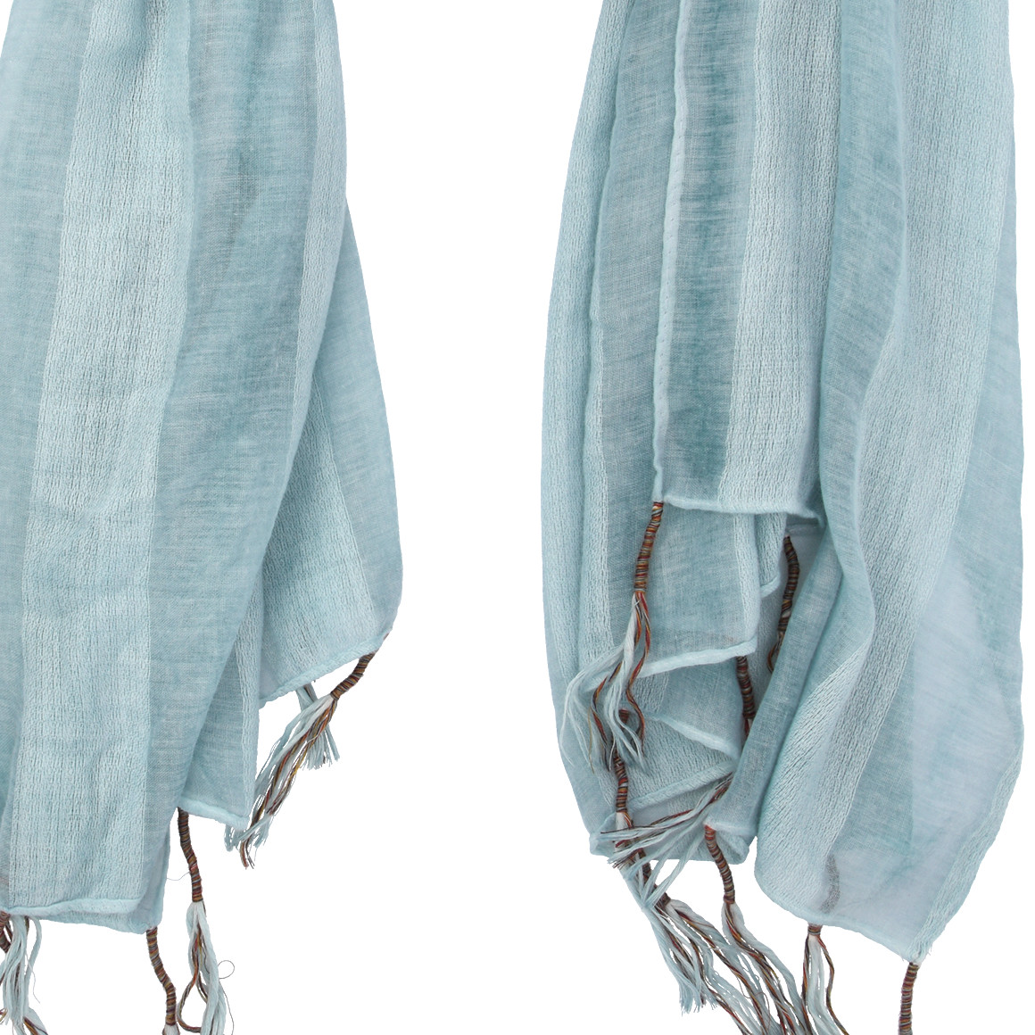 Damen Tuch mit bunten Tasseln