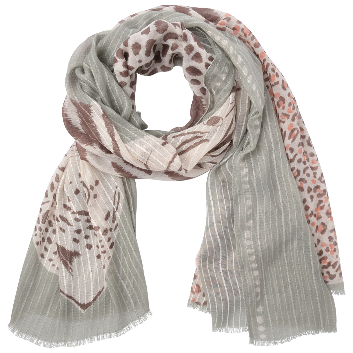 Damen Tuch mit Animal-Print