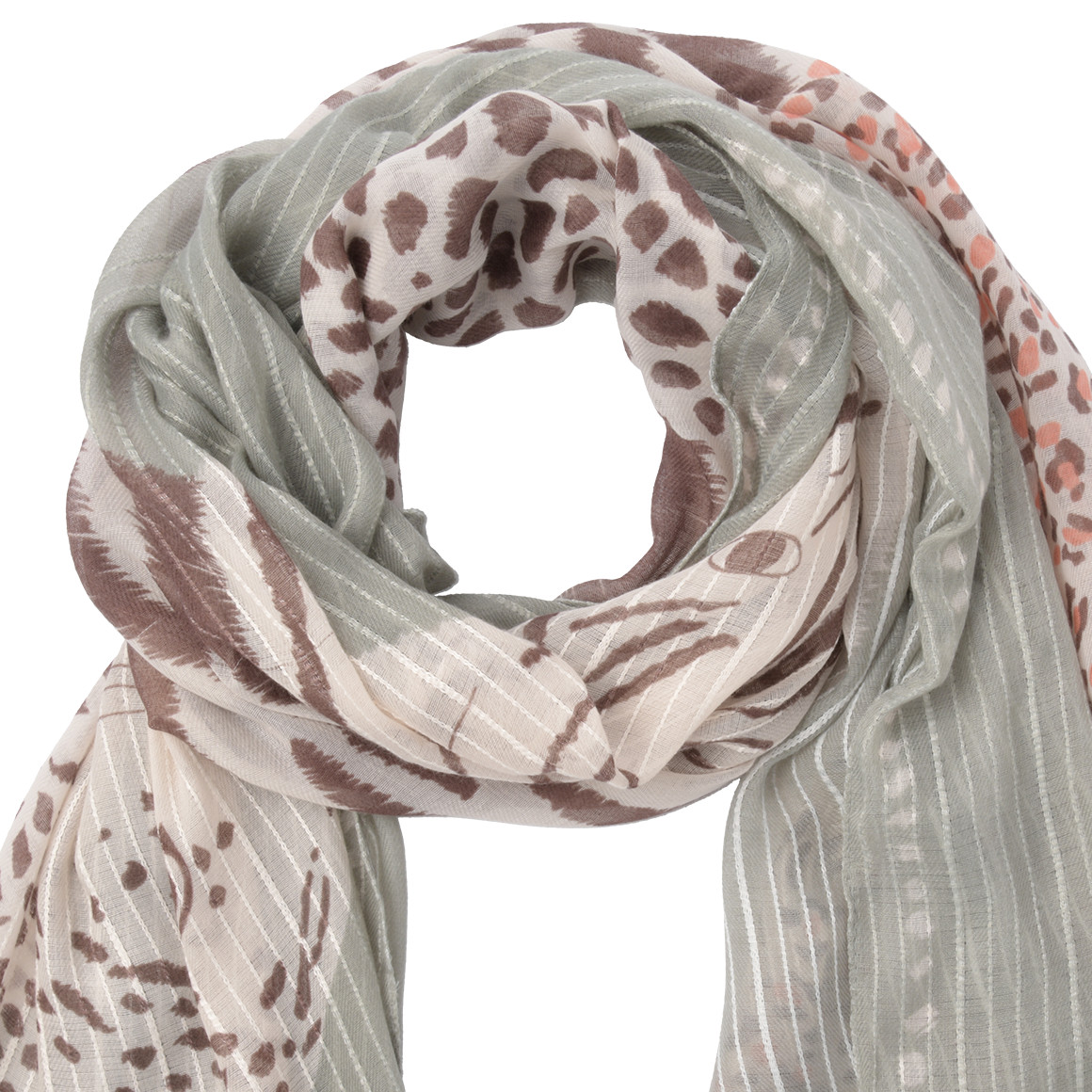 Damen Tuch mit Animal-Print