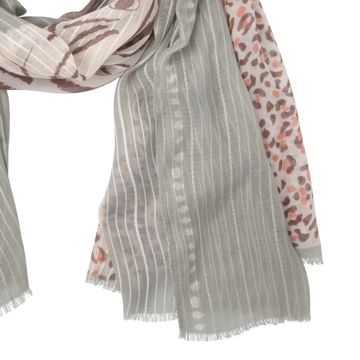 Damen Tuch mit Animal-Print