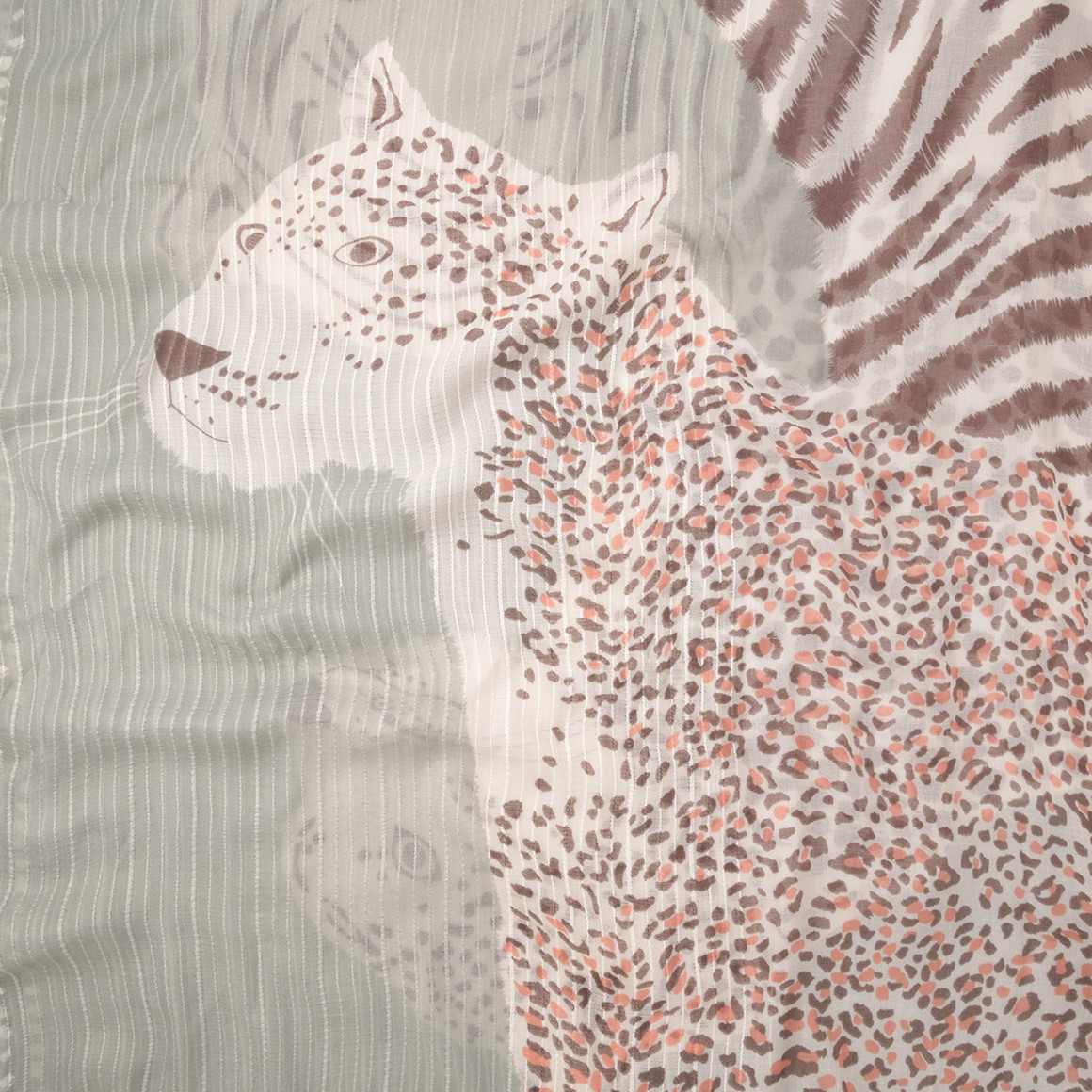 Damen Tuch mit Animal-Print