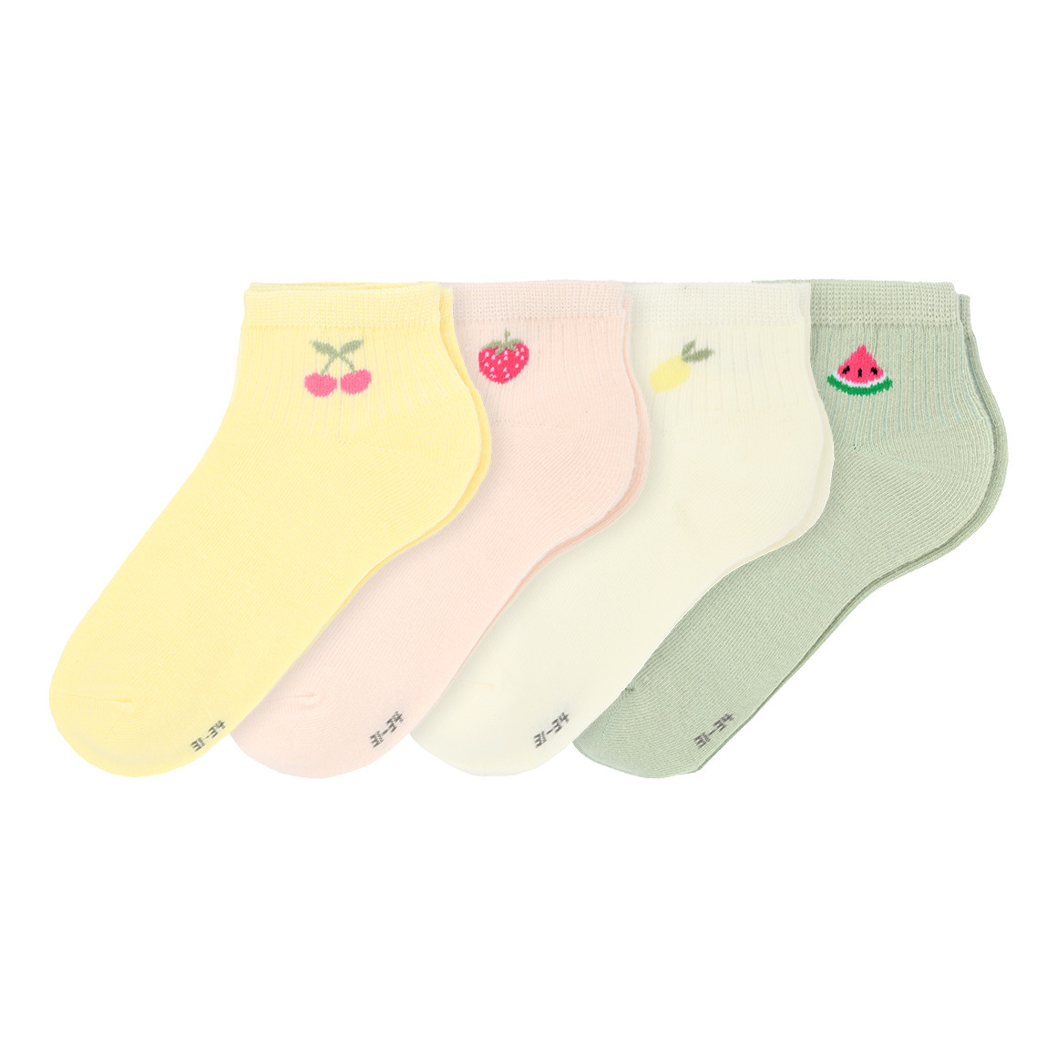 4 Paar Mädchen Sneaker-Socken knöchelhoch