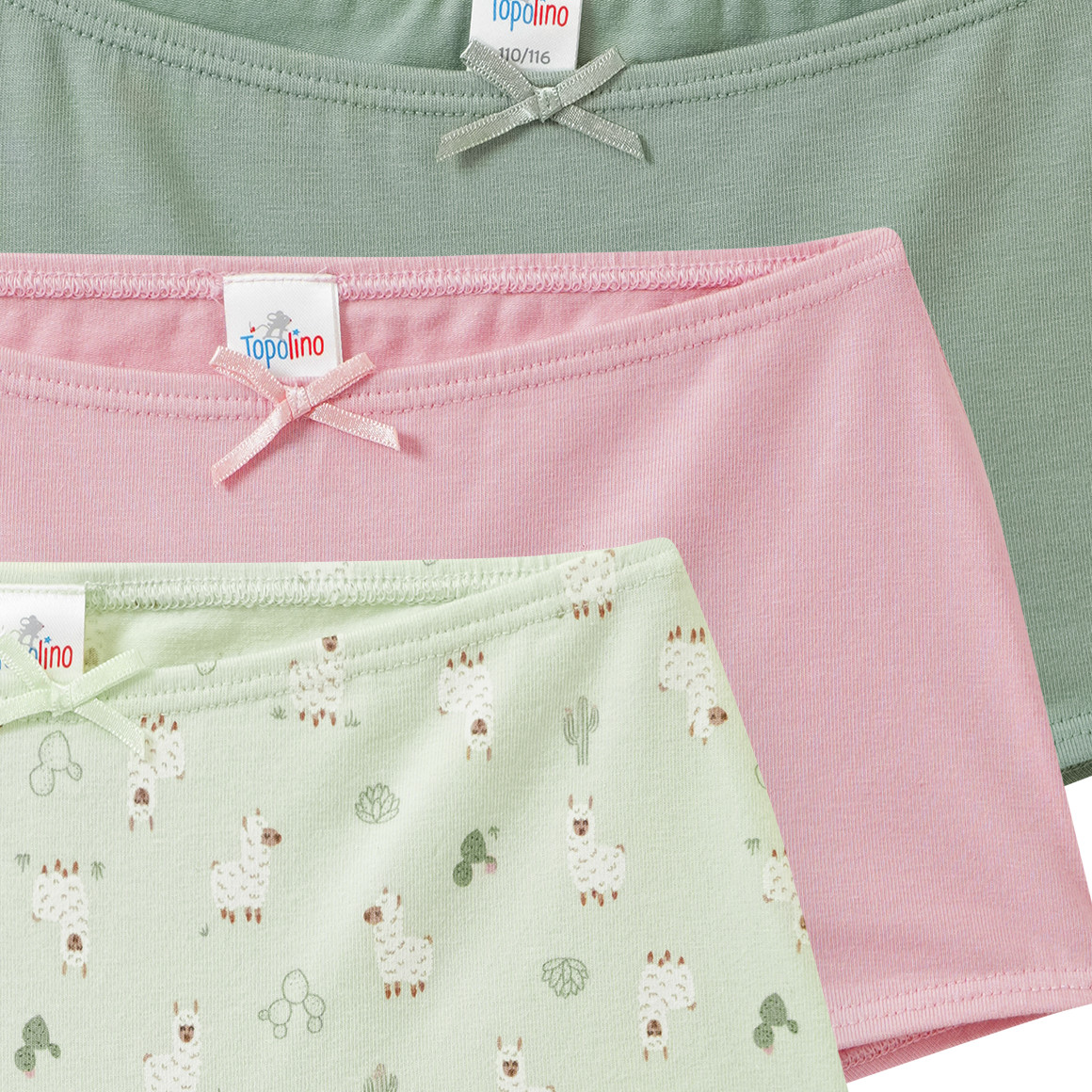 3 Mädchen Pantys mit Bio-Baumwolle