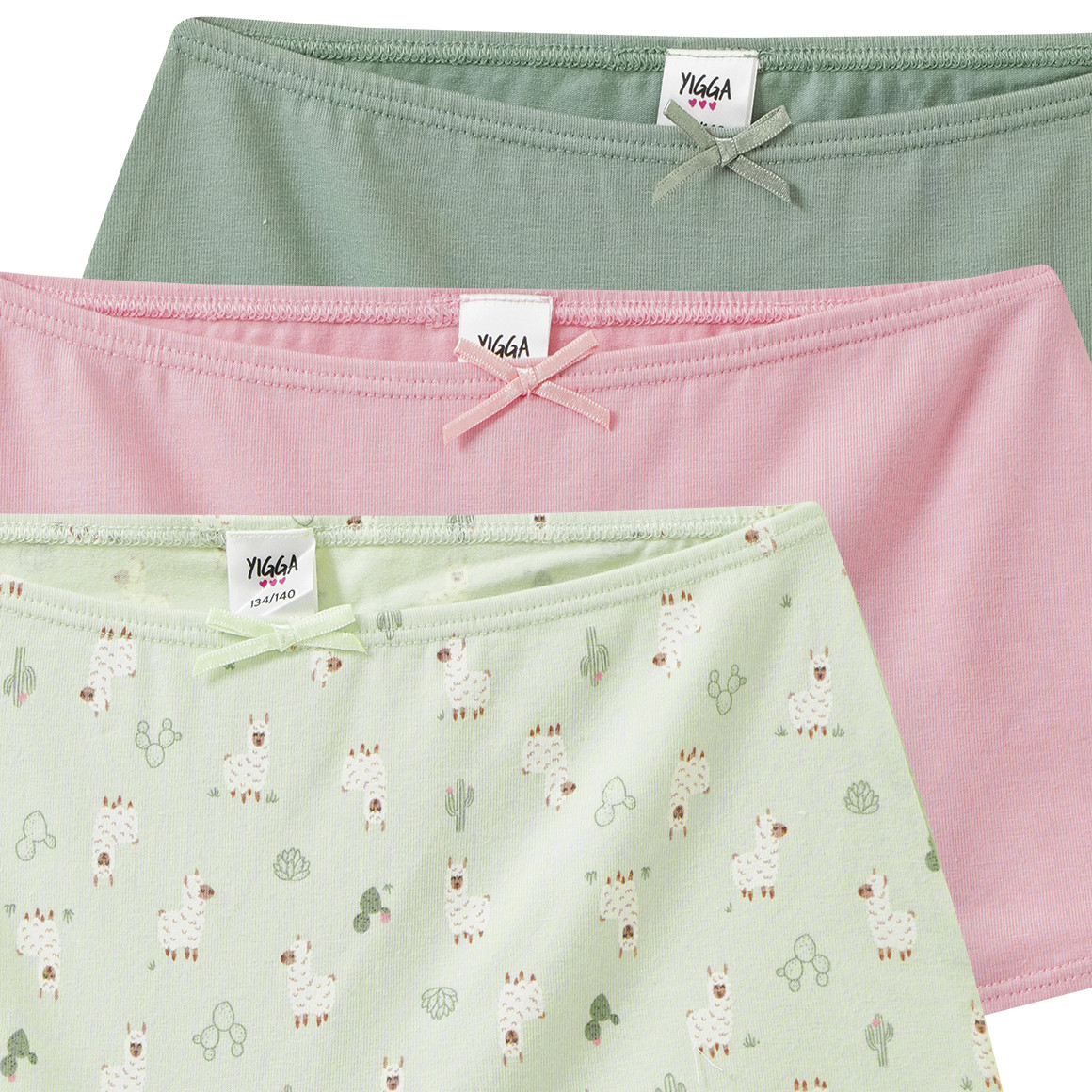 3 Mädchen Pantys mit Bio-Baumwolle
