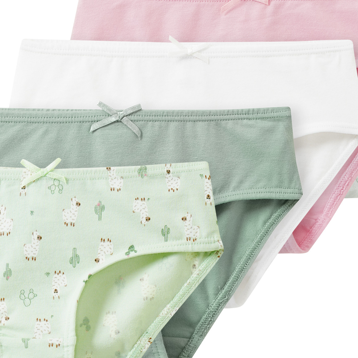 5 Mädchen Slips mit Bio-Baumwolle