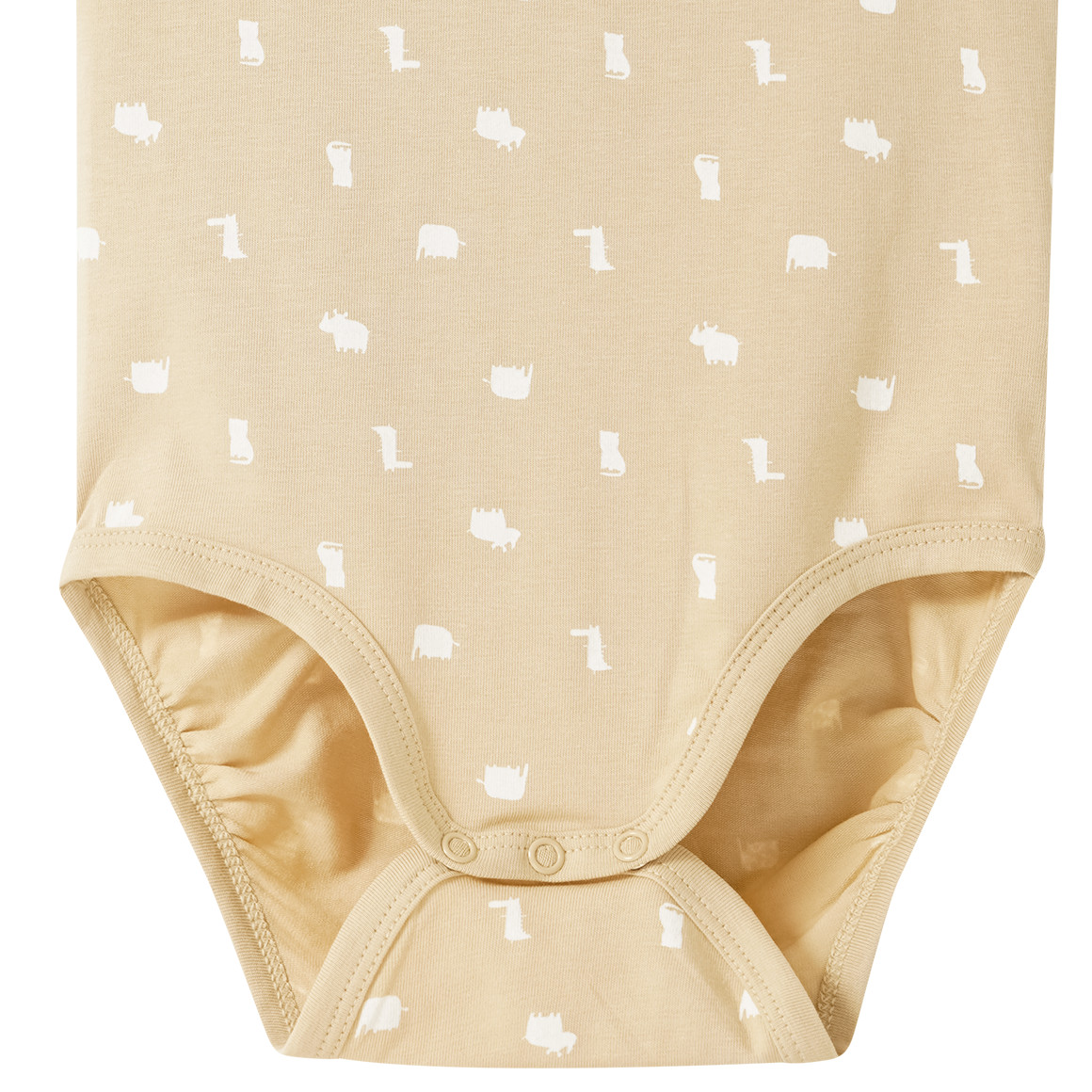 Baby body met dierenprint all-over