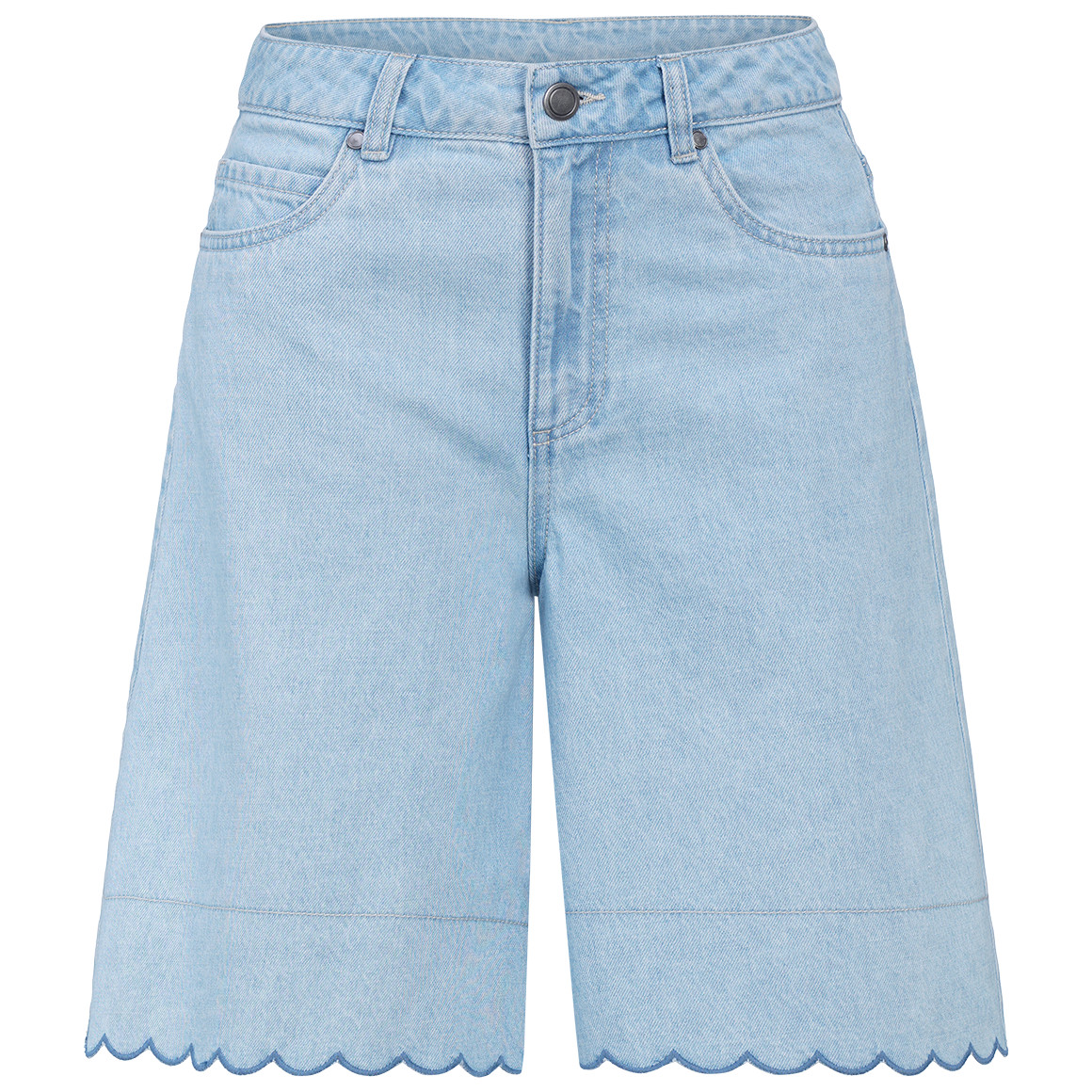 Damen Bermuda-Shorts in Denim-Optik