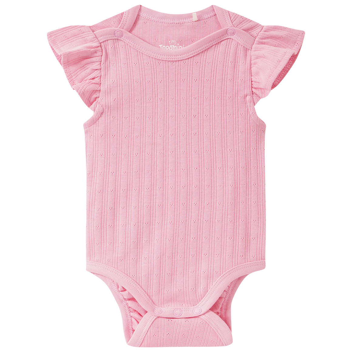 Baby Kurzarmbody mit Ajour-Struktur