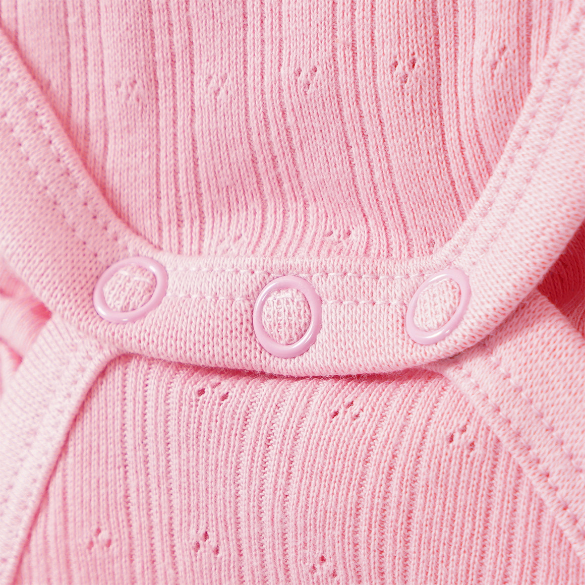 Baby Kurzarmbody mit Ajour-Struktur