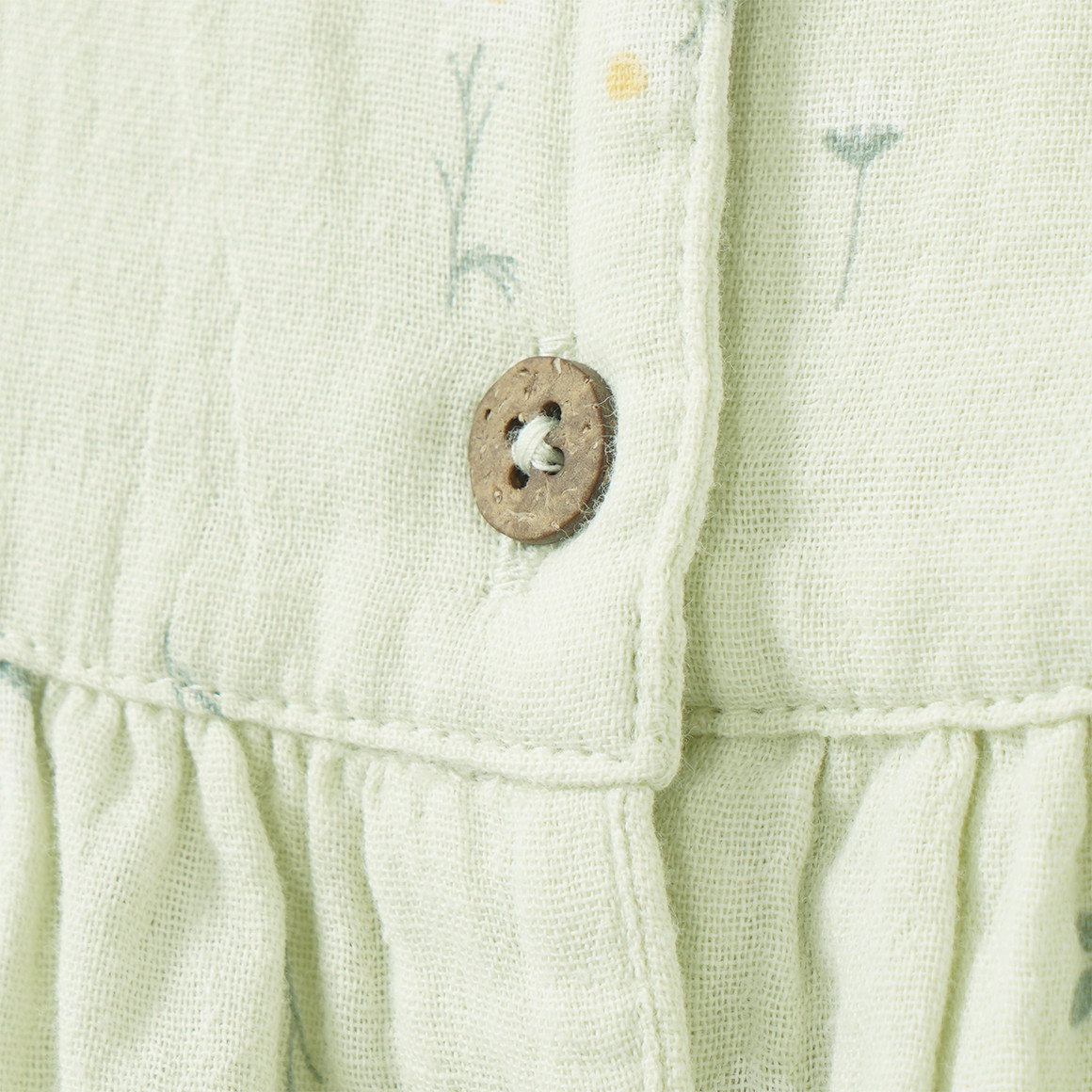 Baby Musselin-Kleid mit Knöpfen