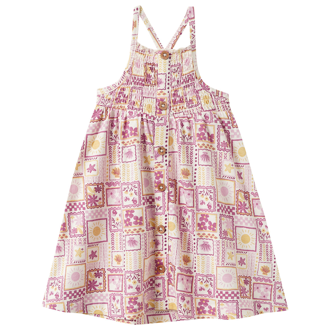 Baby Kleid im Patchwork-Dessin
