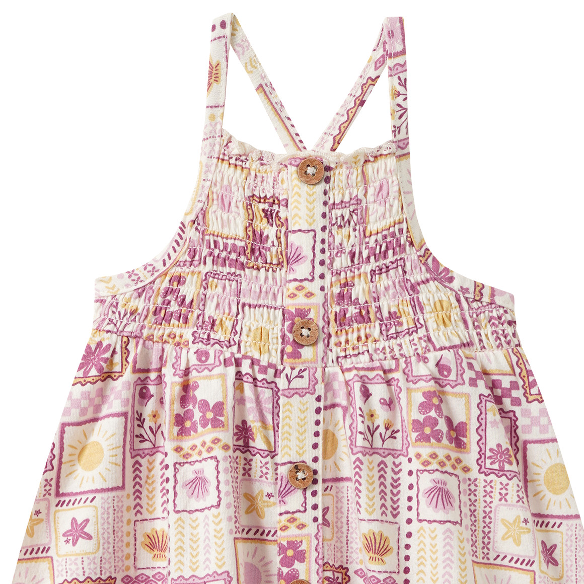 Baby Kleid im Patchwork-Dessin