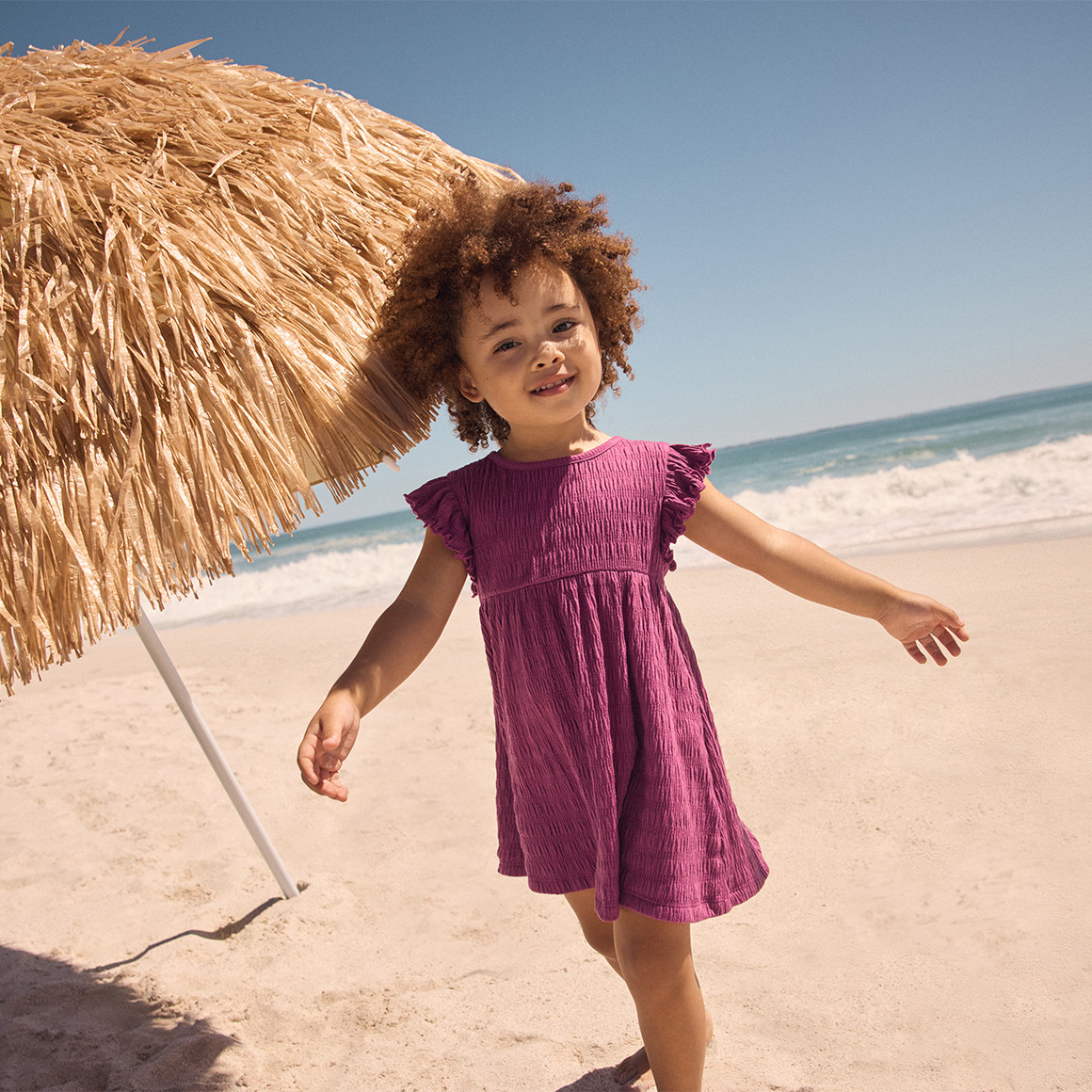 Baby Kleid mit Struktur-Muster
