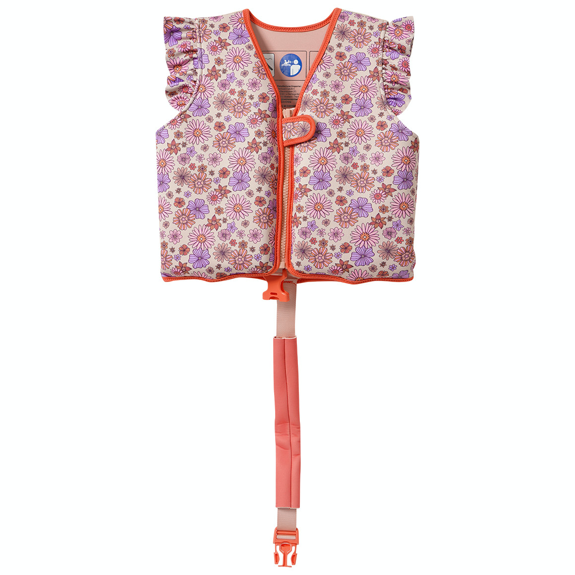 Schwimmweste mit Blumen-Motiv