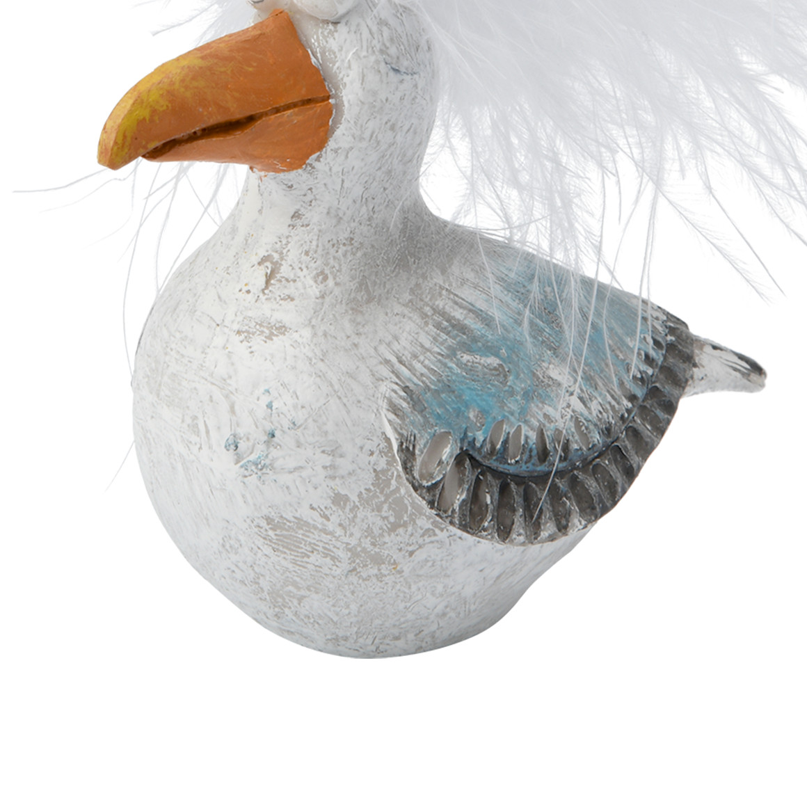 Deko-Möwe mit Feder-Detail