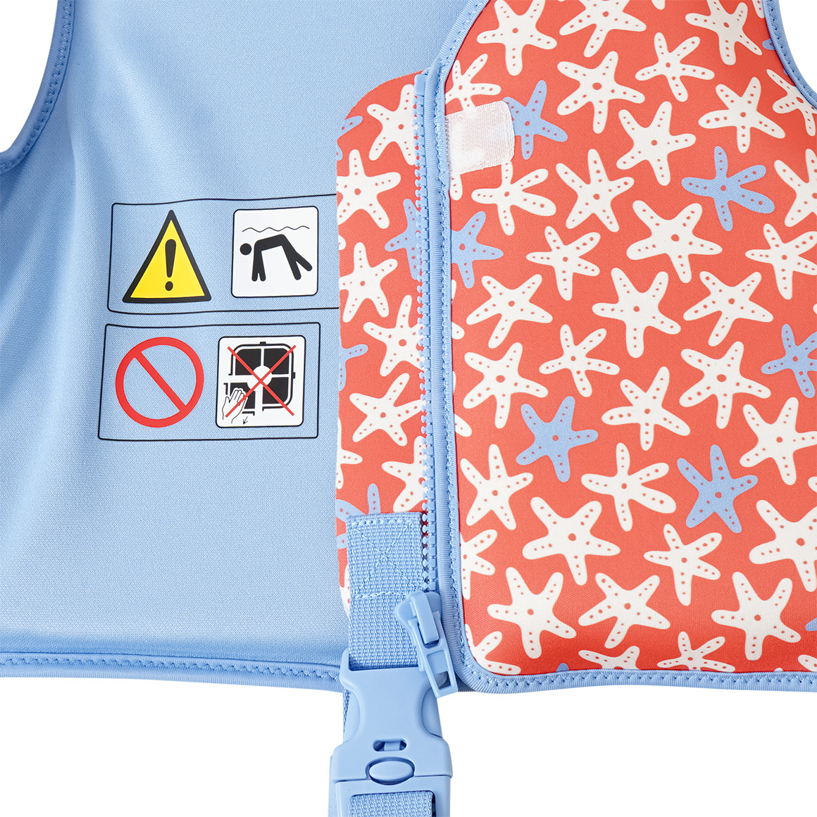 Kleine Schwimmweste mit Seestern-Motiv
