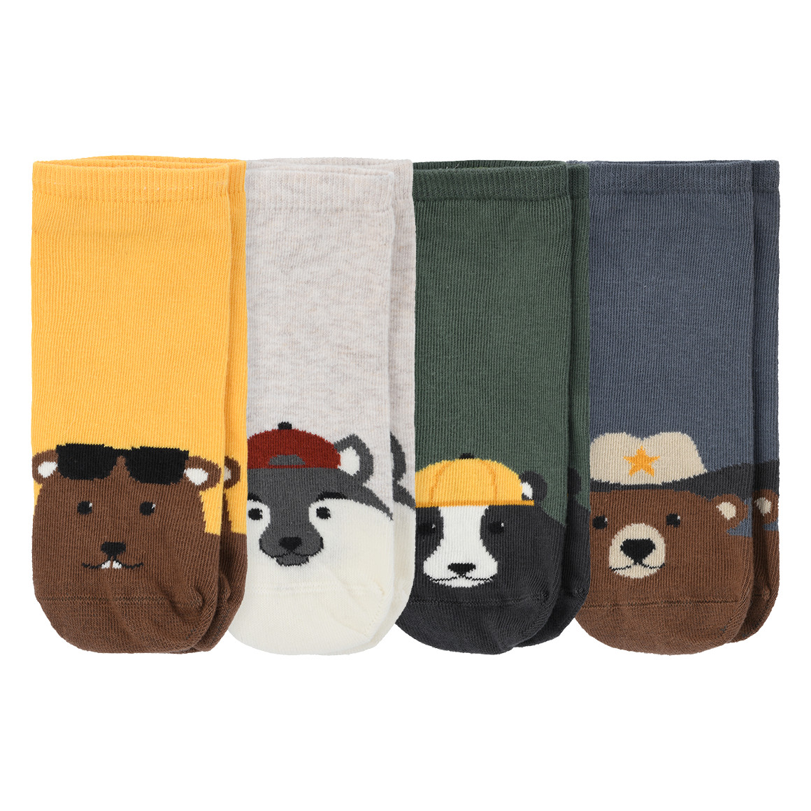 4 Paar Jungen Sneaker-Socken im Set