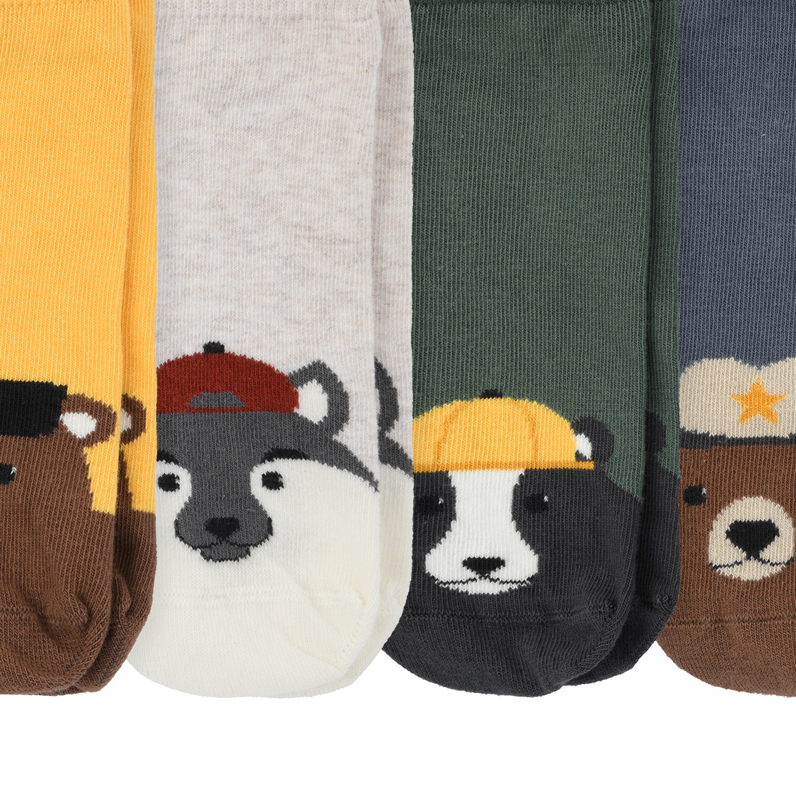 4 Paar Jungen Sneaker-Socken im Set