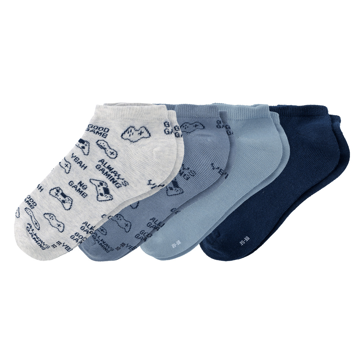 4 Paar Jungen Sneaker-Socken im Set