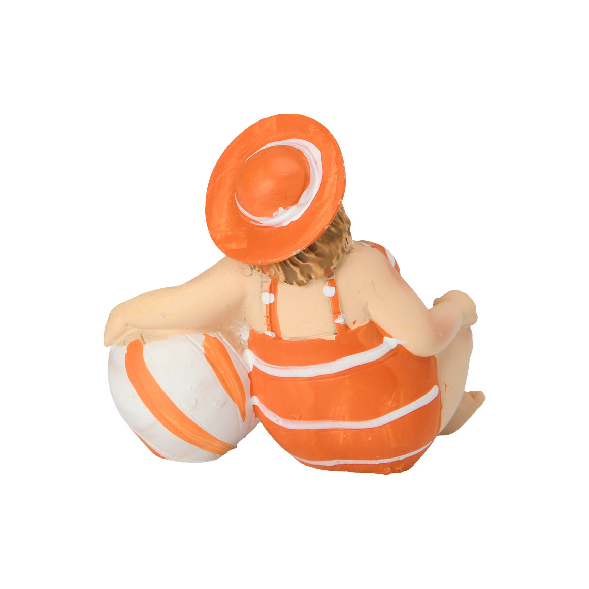 Kleine Dekofigur Badefrau mit Ball
