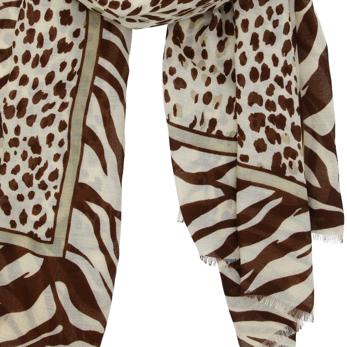 Damen Tuch mit tierischem Allover-Motiv
