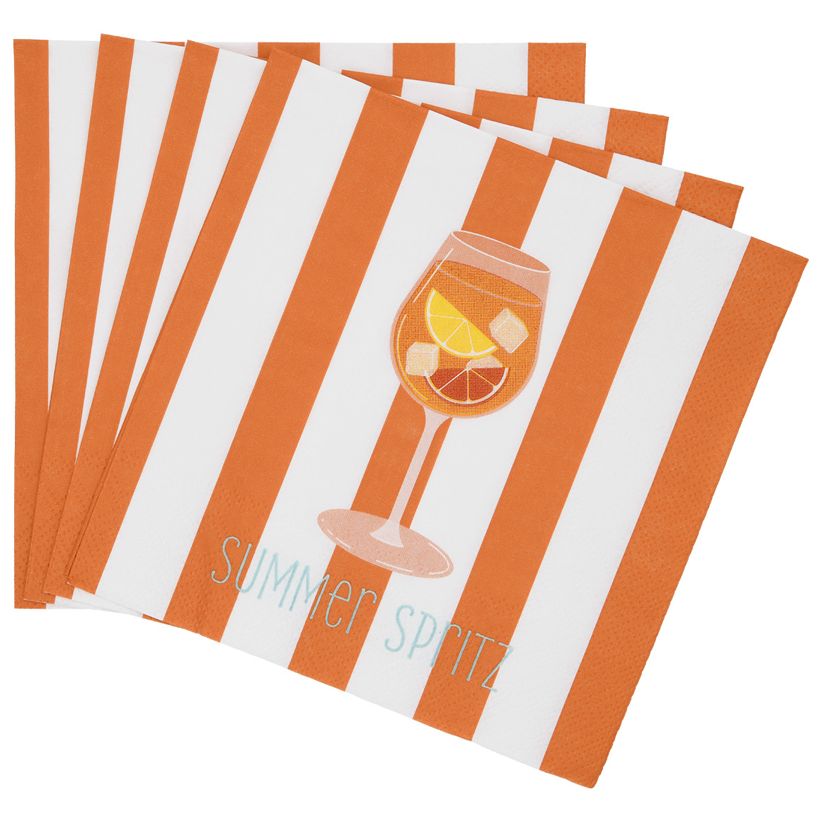 20 Servietten im sommerlichen Design