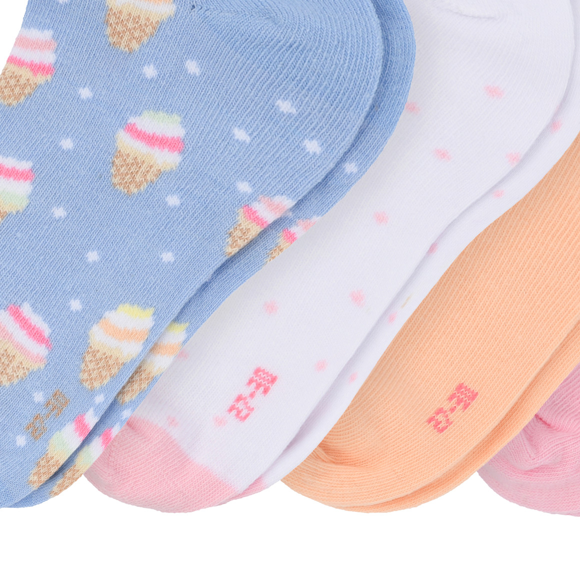4 Paar Mädchen Sneaker-Socken im Set