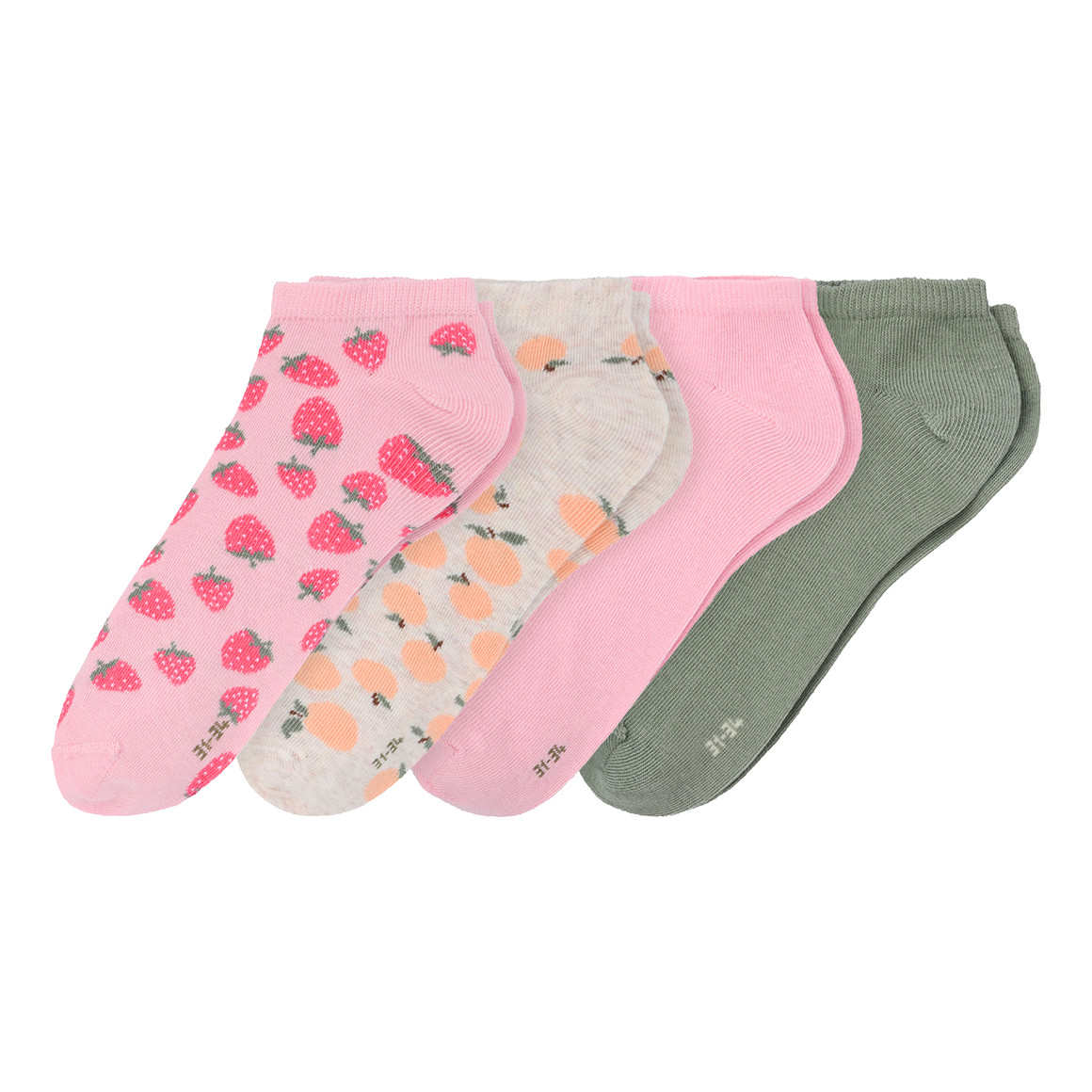 4 Paar Mädchen Sneaker-Socken im Set