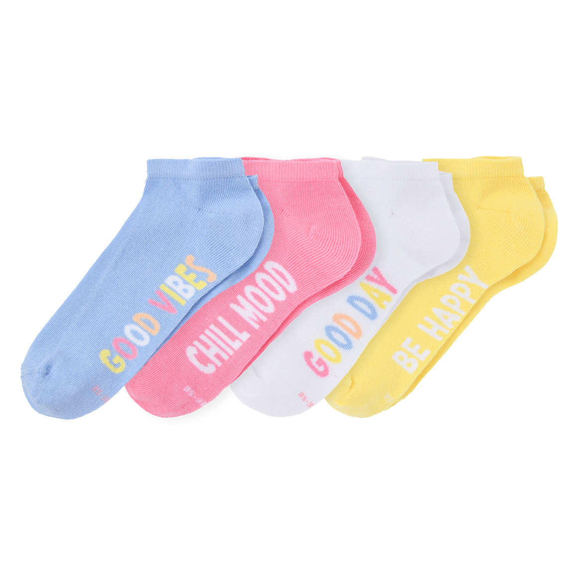 4 Paar Mädchen Sneaker-Socken im Set