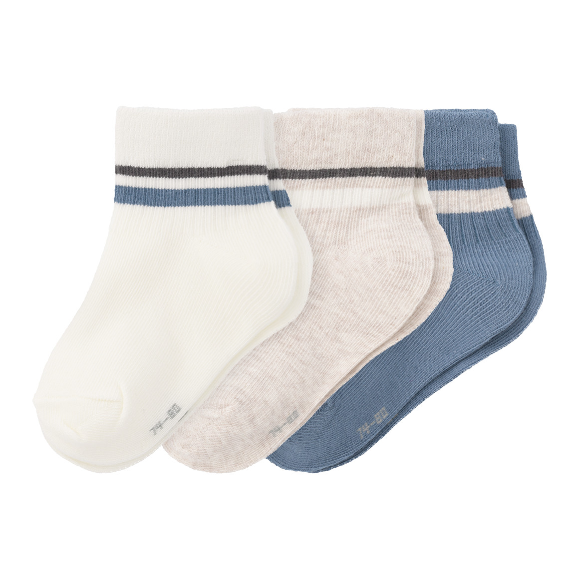 3 Paar Baby Tennissocken knöchelhoch