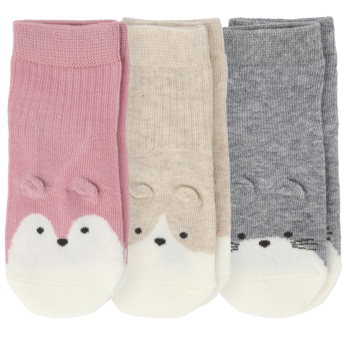 3 Paar Baby Kurzsocken im Set