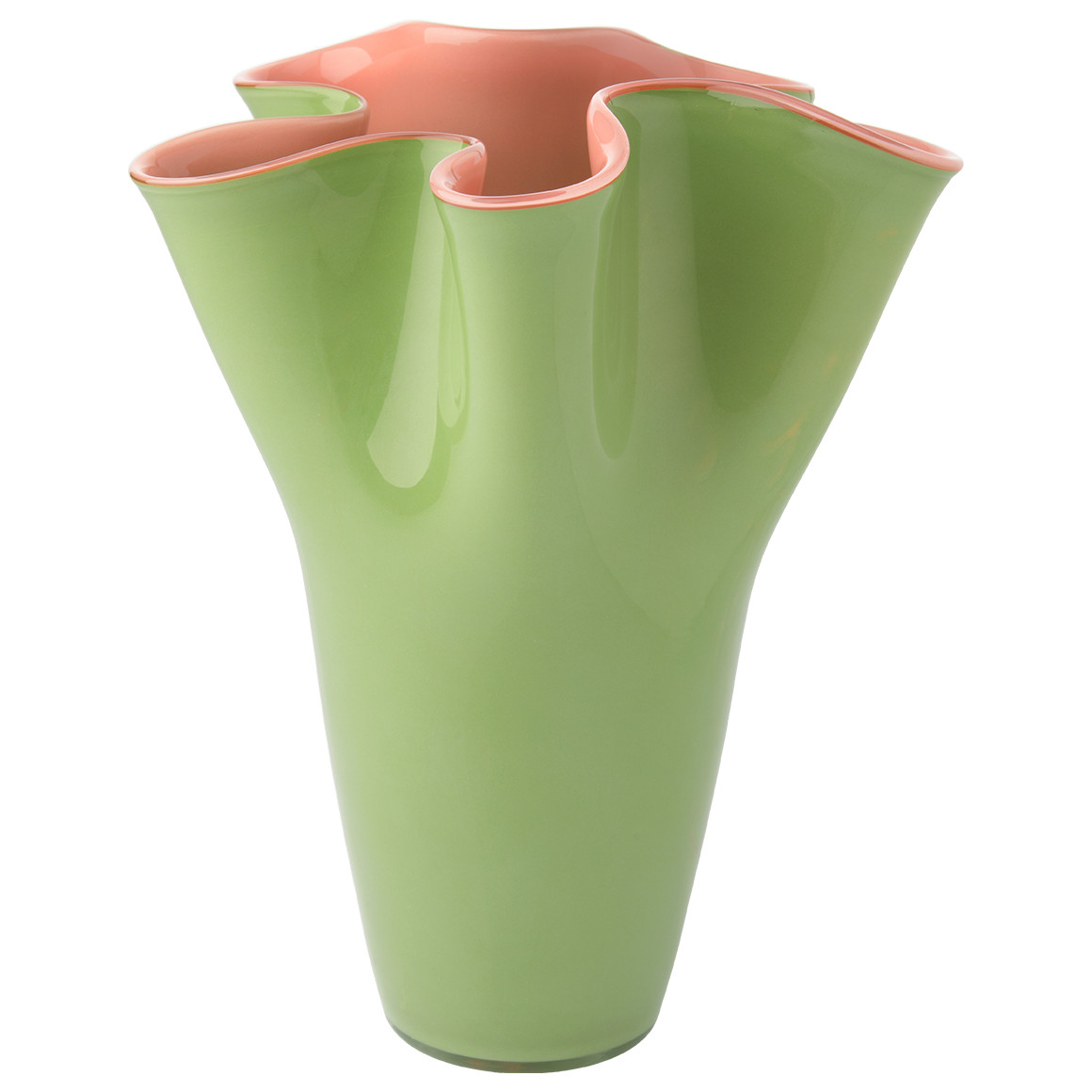 Große Vase aus Glas