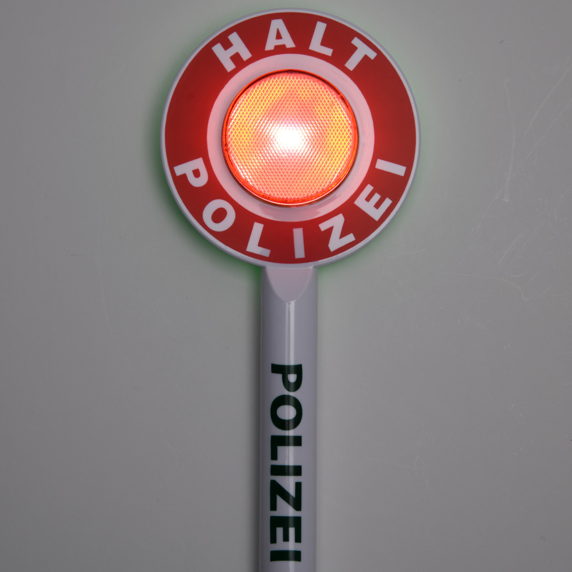 Polizei-Kelle mit Licht