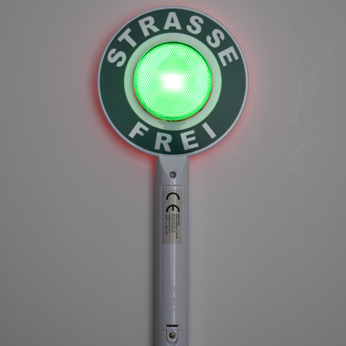 Polizei-Kelle mit Licht