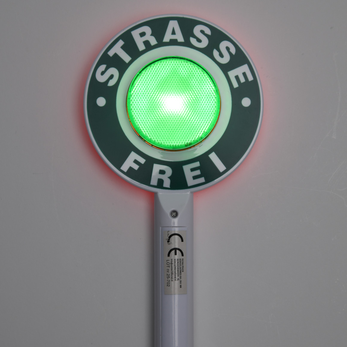 Feuerwehr-Kelle mit Licht