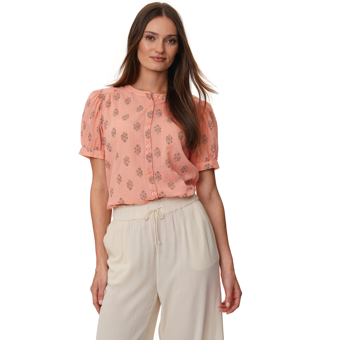 Damen Bluse mit Knopfleiste