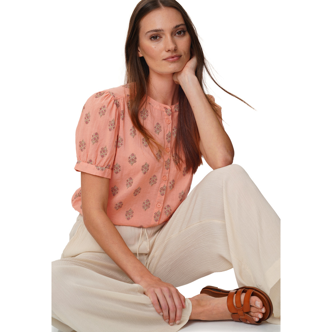 Damen Bluse mit Knopfleiste
