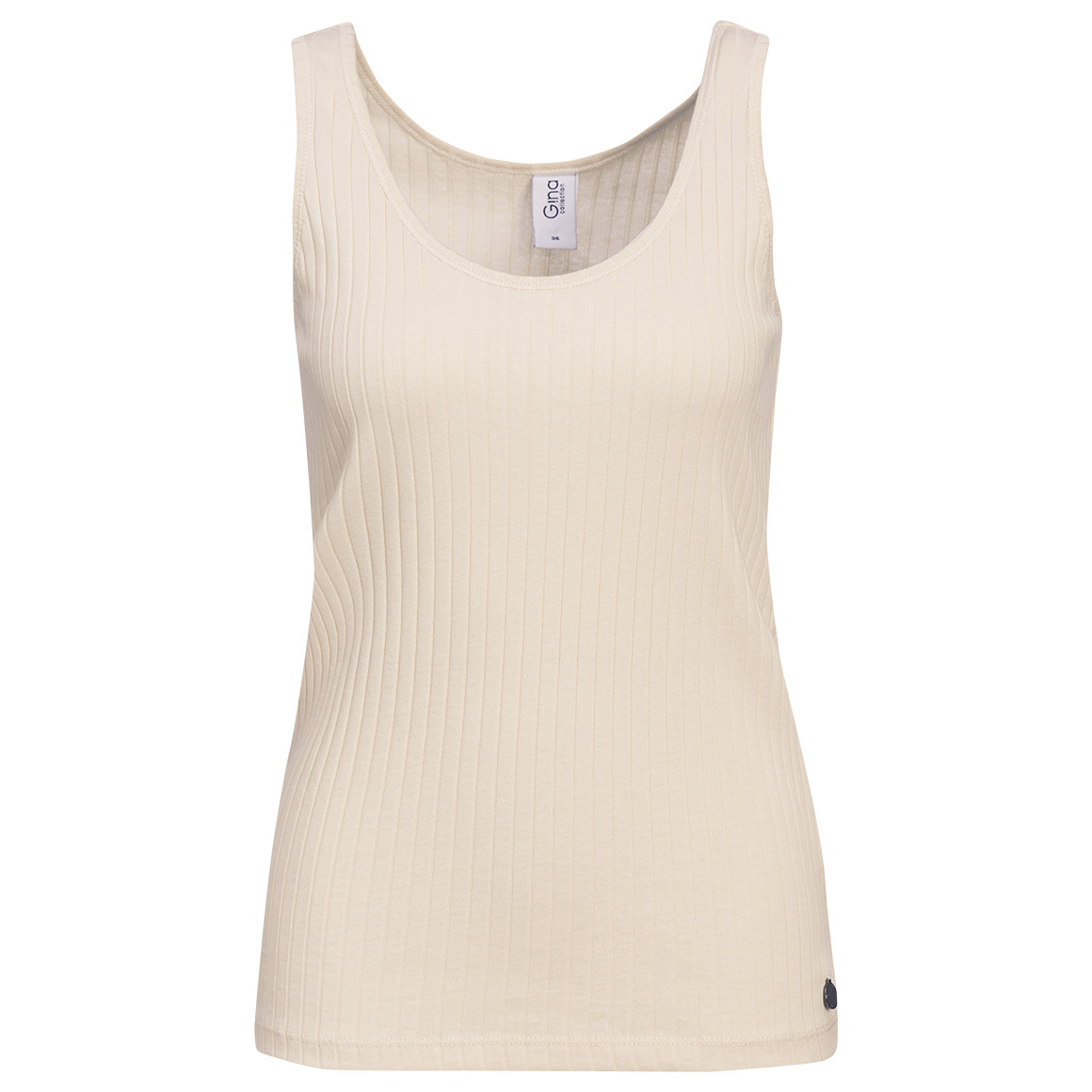 Damen Top mit Rippstruktur