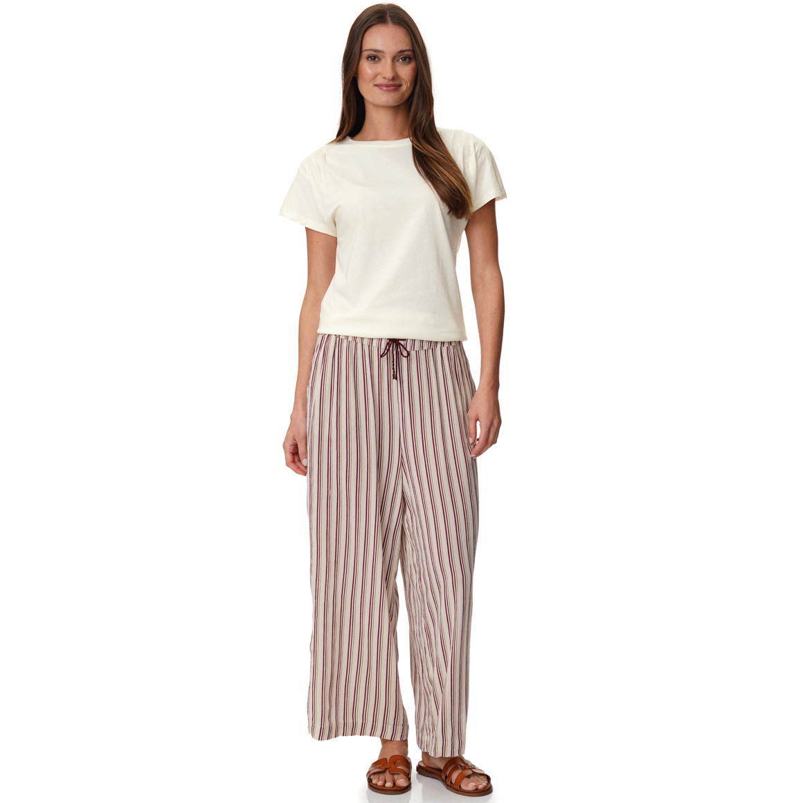 Damen T-Shirt mit Faltendetails