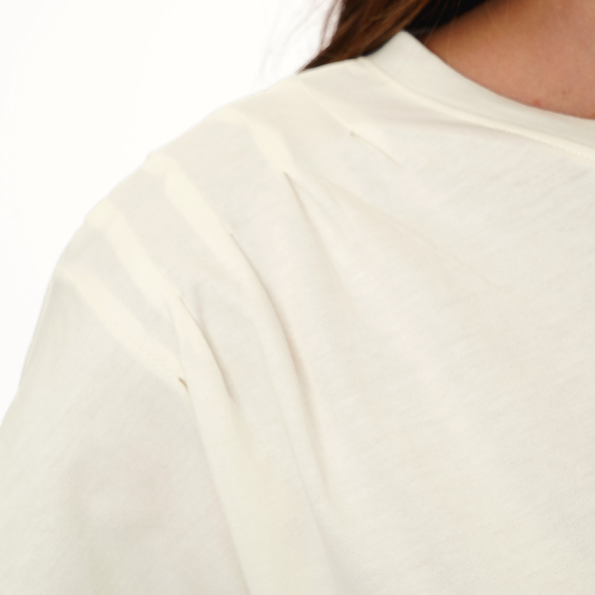 Damen T-Shirt mit Faltendetails