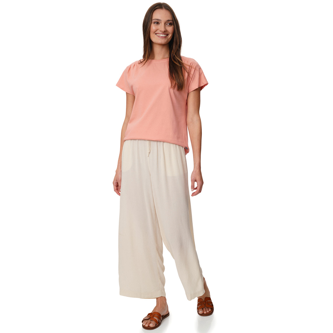 Damen T-Shirt mit Faltendetails