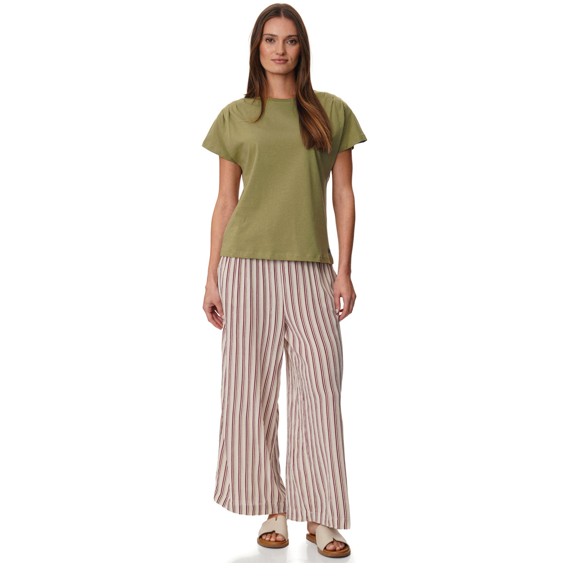 Damen T-Shirt mit Faltendetails