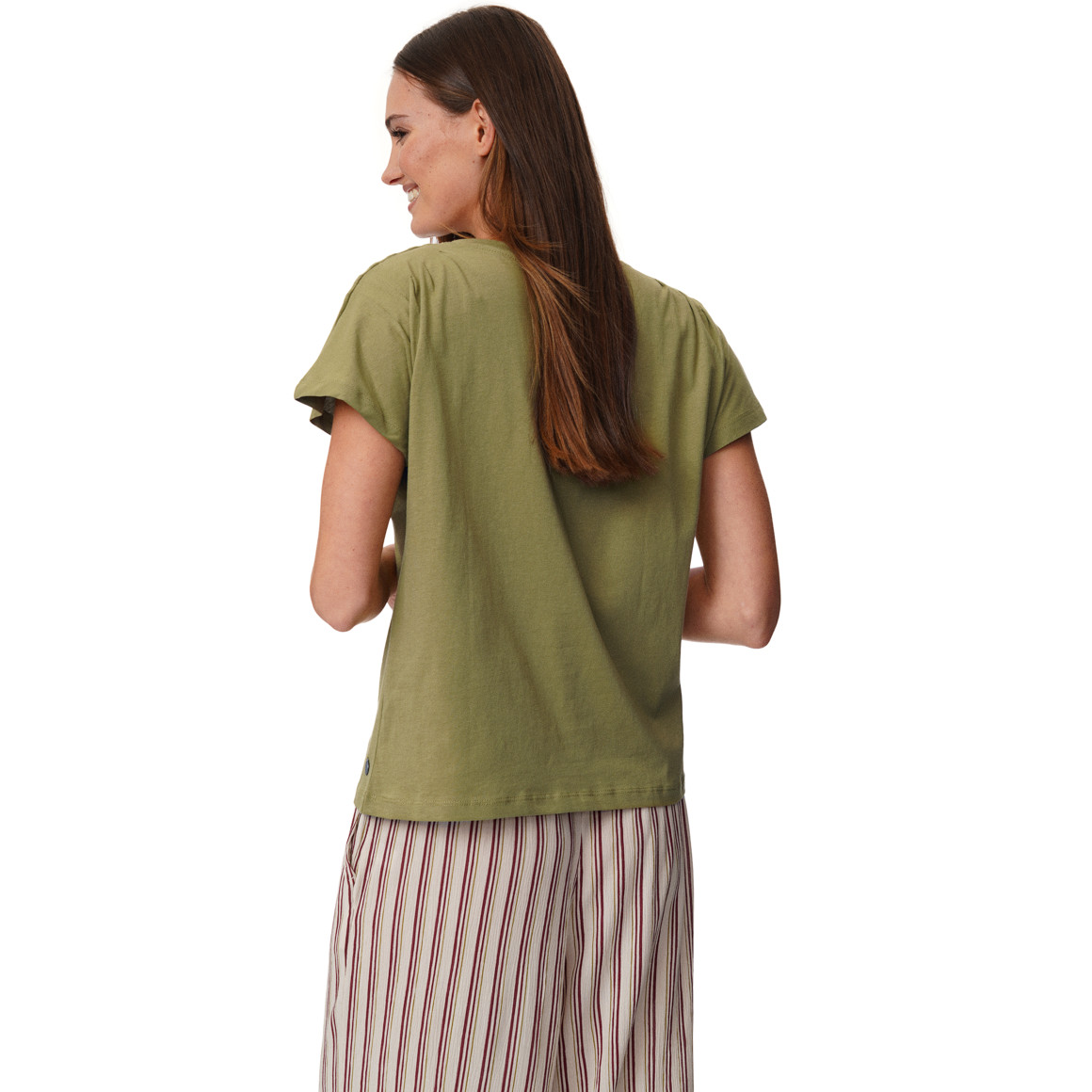 Damen T-Shirt mit Faltendetails