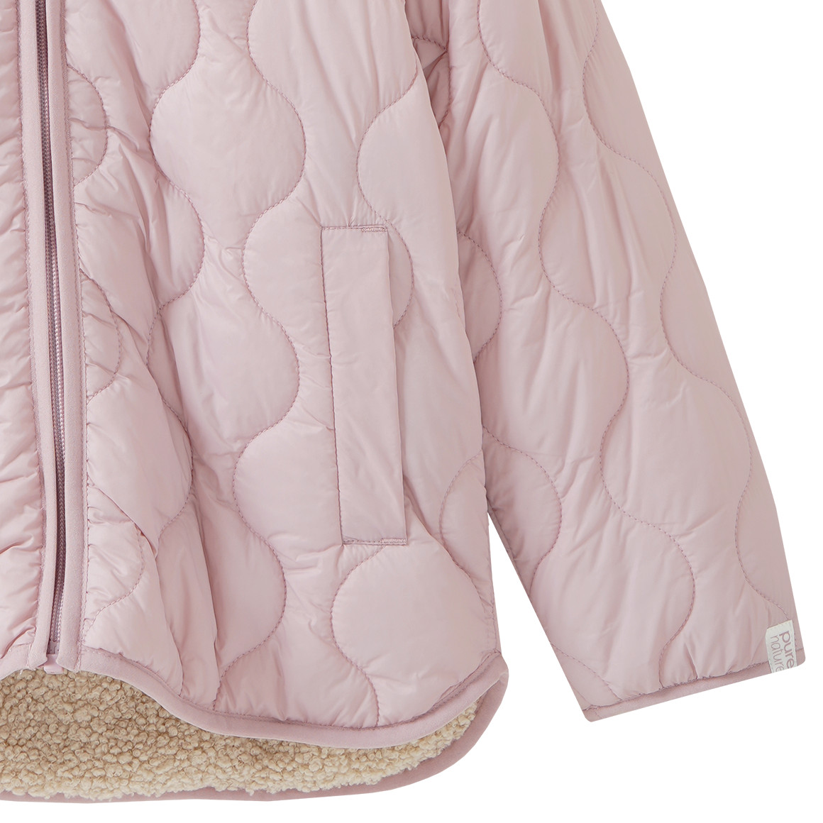 Mädchen Steppjacke mit Teddyfutter