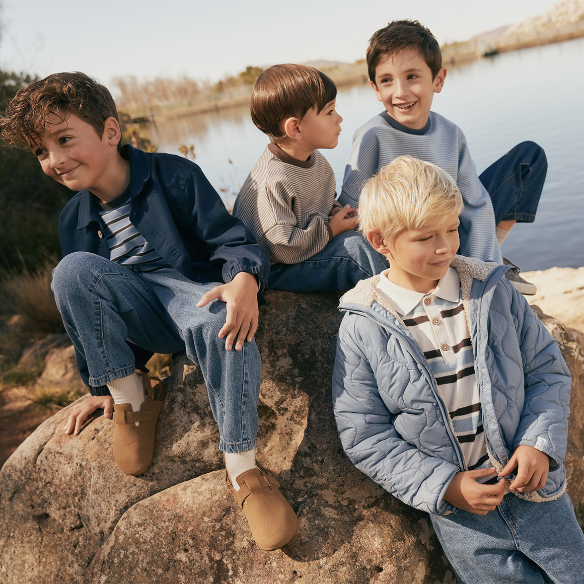 Kinder Steppjacke mit Teddyfutter